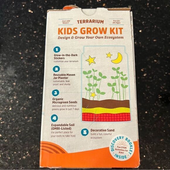 🍭6/$30 New BACK TO THE ROOTS Terrarium Kids Grow Kit - Picture 5 of 7